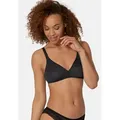 Triumph Bügelloser BH Eileen N (1-tlg) BH ohne Bügel - Baumwolle - Nahtlose und ungepolstert Cups schwarz 75
