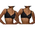 Triumph 2x BH Eileen N Größe 75B UVP 68,00 € schwarz 75 B BHs ohne Bügel BH Set
