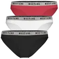 MUSTANG Slip Tara Unterhose Slip Unterwäsche Dessous Lingerie (Set, 3-St) Kuschelweich - Atmungsaktiv - Formstabil - Sportliche Passform schwarz M
