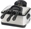 Bestron XL Öl-Fritteuse mit 3 Frittierkörben, inkl. Kaltzonentechnologie