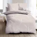 Kaeppel Mako-Satin Bettwäsche Organic 155x220 cm + 80x80 cm natur