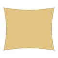 sunprotect 12025 Professional Sonnensegel, 5 x 4,5 m, Rechteck, Wind- & wasserdurchlässig, beige