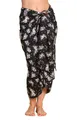 PANASIAM Sarong Pareo Tuch aus Viskose - blickdichtes Unisex Strandtuch & Wickelkleid, Viskose, in Größe L & XL - Wickelrock oder Bikini Cover-up für Damen & Herren