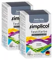 simplicol Textilfarbe expert Delfin-Grau 1717, 2er Pack: Farbe für kreatives, einfaches Färben in der Waschmaschine oder manuell