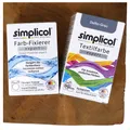 (1kg|83,33) 2tlg. Set simplicol Textilfarbe Delfin-Grau + Farb-Fixierer expert