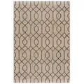 Mazovia Designteppich In-Outdoor-Teppich Geometrisch Balkon, Terrasse, Patio, Pavillon, 120 x 170 cm, Wasserdicht beige|braun 120 x 170 cm