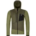 Ortovox Herren Fleece Grid Hoodie Jacke (Größe L, gruen)