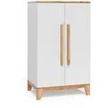 VitaliSpa Kinderkleiderschrank, Weiß, Eiche Artisan, Holzwerkstoff, 6 Fächer, Rechteckig, 70x120x53.4 cm, Kinder- & Jugendzimmer, Kindermöbel, Kinderkleiderschränke