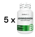 5 x BioTechUSA - Ashwagandha - 60 Kapseln - Pflanzenextrakt