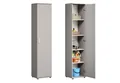 Home Collective Mehrzweckschrank Schmaler Schrank 40 cm breit mit 1 Tür & 4 Einlegeböden (Universalschrank Haushaltsschrank für Haushalt, Flur, Büro oder Schlafzimmer) 40x35x184 cm (BxTxH), Kaschmir