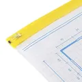 10 HELE Planschutztaschen, mit Gleitverschluss, transparent A4, PE, transparent|gelb