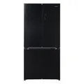 HEINNER HSBS‑HM505MDSINFDXE++ Side‑by‑Side Multidoor Kühlschrank – ca. 505 L Gesamtkapazität, Full No‑Frost, Inverter‑Kompressor, LED Touch‑Display, Inox‑Look, Energieklasse E, 5‑Jahres‑Garantie