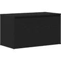 vidaXL Flurbank Schwarz Eichen-Optik 80 x 40 x 45 cm Holzwerkstoff 862701