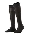 FALKE Damen Kniestrümpfe Sensitive London, Baumwolle, 1 Paar, Grau (Anthracite Melange 3089), 35-38