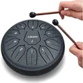 Zungentrommel 6 Zoll Stahl Tongue Drum D-Dur mit Stoffbeutel Meditation Spiel...