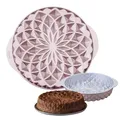 Dr. Oetker Creative Rundform Mandala – Ø 26 x 55 cm, 2000ml, Premium Aluminiumguss Backform, PFAS-freie Antihaftbeschichtung, in Rose-Gold, Hitzebeständig bis +230°C