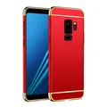 Handy Hülle Schutz Case für Samsung Galaxy S9 Bumper 3 in 1 Cover Etui Rot Neu