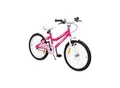 Actionbikes Kinderfahrrad Butterfly 20 Zoll, Pink, Fahrradständer, Kettenschutz, Antirutschgriffe (Pink/Weiß)