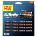 Gillette ProGlide Rasierklingen, 16 Ersatzklingen für Nassrasierer Herren mit 5-fach Klinge