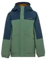 VAUDE Escape Padded Jacket für Kinder – Wasserdichte gefütterte Regenjacke für Kinder mit 2-Lagen Material, Kapuze & Reflex-Elementen – Ideal für matschige Tage im Herbst & Winter