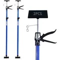 CCLIFE 2 Stück Deckenstütze Montagestütze Einhandstütze 115-290 cm Belastbar Bis 30 kg