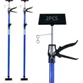 CCLIFE 2 Stk. Deckenstütze Montagestütze Einhandstütze 115-290 cm Belastbar Bis 30 kg