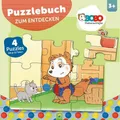Bobo Siebenschläfer Puzzlebuch zum Entdecken 4 Puzzles mit je 12 Teilen | Für...