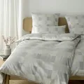 elegante Mako-Satin Bettwäsche-Garnitur Piazza Farbe Natur Größe 135x200cm+40x80