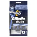 Gillette Blue 3 Smooth Einwegrasierer, 12 Stück