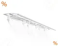Palram-Canopia Tür Vordach BORDEAUX 6690 (670x139cm) Alu weiß - 6mm HKP