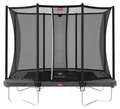 BERG Bodentrampolin Ultim Favorit InGround 280 + Sicherheitsnetz Comfort Grau