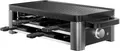 WMF Master Raclette Grill mit Keramikpfännchen und Schiebern, Raclette 8 Personen, 1500 W, mit Ablage, variable Temperaturkontrolle, antihaftbeschichtet, spülmaschinengeeignet, edelstahl schwarz matt