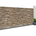 Idmarket - Verdunkelnder Sichtschutz 1,8 X 10 M Steinmuster Braun 160 Gr/m2