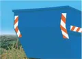 Container-Warnmarkierung 705 x 141 mm, magnetisch, 1 Satz = 4 linksweisend & 4 rechtsweisend
