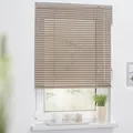 Lichtblick Original Jalousie "Jalousie Aluminium" Gr. 5, braun (braun, braun, weiß), 130cm, einseitig verschiebbar, 95cm