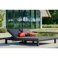 HARTMAN Eva Doppel-Loungeliege, sooty, Sunbrella, 196 x 161 x 34 cm, Rückenlehne verstellbar