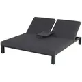 Hartman Eva Doppelliege Aluminium/Sunbrella - Black