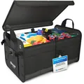 Premium Kofferraumtasche mit Deckel  60 Liter XXL Auto Kofferraum Organizer  ...