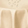 DecoHomeTextil Leinen Optik Tischdecke, Rund 140 cm Champagner, wasserabweisend, fleckenabweisend, abwaschbar, Lotuseffekt, bügelfrei