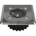 LED-Solar-Bodeneinbauleuchte McShine "LSB-05", 85x85x35mm, Schutzklasse IP44, trittfest - Silber
