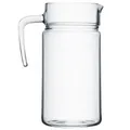 Domotti Wasserkrug Krug Glaskanne Glaskrug Transparent Spülmaschinenfest 1,8 L