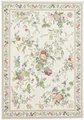 THEKO Teppich Flomi Sagrini, rechteckig, Höhe: 4 mm, Flachgewebe, Pastell-Farben, Blumen Design, mit Bordüre