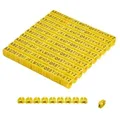 Offgridtec Kabelmarker Clips A–Z, 260 Stück, für 6 mm2 Kabel, je 10x Buchstaben, gelb