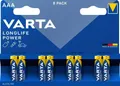 VARTA Longlife Power Batterie, LR03 (8 St)