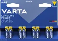 Varta Longlife Power Micro AAA Batterie 4903 LR03 (8er Blister)