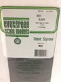 Evergreen EV9515 Polystyrol Schwarz 15x30cm Spess. 1mm (2pz) Modell