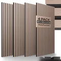 AREBOS Akustikpaneele 120x60cm Lamellenwand Holzoptik Wandpaneel Schallschutz