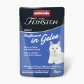 animonda Vom Feinsten Adult Raffinesse Katzenfutter in Gelee mit Huhn und Lachs (24 x 85 g), Nassfutter mit Taurin und Vitamin D3, ohne Zusatz von Soja, Zucker und Konservierungsstoffen