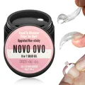 NOVO OVO Nicht klebriger fester UV Nagel Gel Kleber zum Künstliche Nägel Aufkleben weiches Falsche Nagelspitzen, Stark,Langlebig, 3D Acryl Skulptur für Dekoration Knie mit Hand 30g