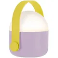 LED-Tischleuchte Ole lila Henkel gelb 13.4x15x11 cm